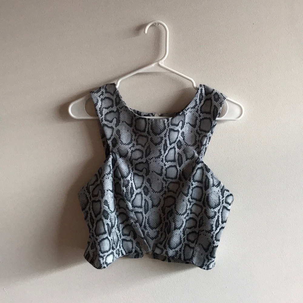 Loving Youth Snakeskin Crop Top